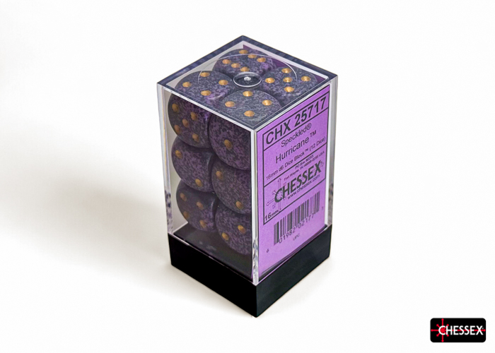 Speckled Hurricane 16mm d6 Dice Block (12 dice) - CHX25717